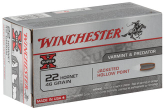 Winchester Jacketed Hollow Point .22 Hornet 46 gr ...