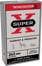 Winchester Super-X JSP .243 Winchester 80 gr / 5.18 g