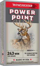 Photo BW2434.png Winchester Super-X Pointed Soft Point .243 Winchester 80 gr / 5.18 g
