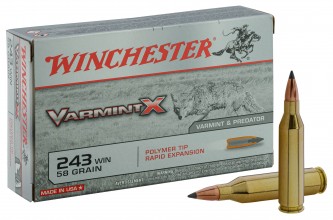 Munition grande chasse Winchester Calibre 243 WIN