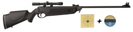 Photo CA332PCK-5 Beeman Bay Cat 4,5mm air rifles with 4x20 scope + pellets + targets