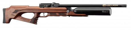 Photo CA6509-1 PCP air rifle Aselkon MX9 Sniper Regulator Jet Black Cal .22 <19J