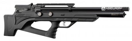 Photo CA6511-01 PCP air rifle Aselkon MX10 Regulator Jet Black Cal .22 <19J