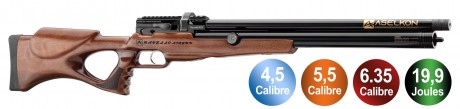 Photo CA6513-V Air rifle PCP Aselkon RX5 RAVELLO Regulator Jet Black <19J