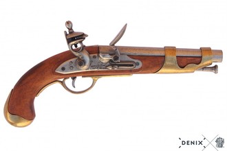 Photo CD1011-01-Réplique décorative de pistolet de clavalrie français 1806
