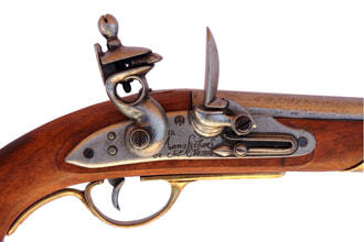 Photo CD1011-03-Réplique décorative Denix de pistolet de clavalrie français 1806