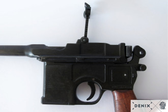 Photo CD1025-03.jpg DENIX Réplique de pistolet Mauser C96 1896