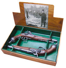 Photo CD2113G-Réplique décorative Denix d'une paire de pistolets de duel Italien