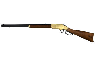 Photo CD5318-04.jpg DENIX Fusil Winchester 73 Or Éjectable