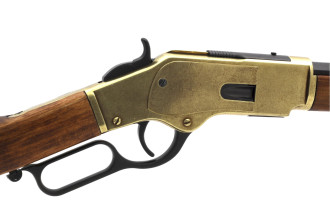Photo CD5318-08.jpg DENIX Fusil Winchester 73 Or Éjectable