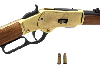 Photo CD5318-10.jpg DENIX Fusil Winchester 73 Or Éjectable