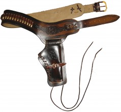 Girdle with holster for Western revolver