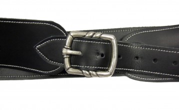 Photo CDCE707-8 Black belt with holster for Western revolver