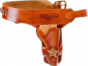 Girdle with a Sherif holster for Western revolver