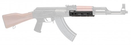 Photo CG522-4 Garde main inférieur court en aluminium M-LOK CLAWGEAR pour AK47
