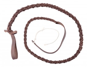 Luxury Braided Leather Fleet for Whip - Country