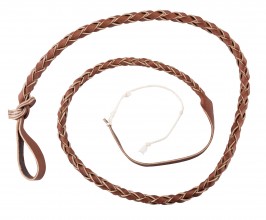 Luxury braided leather float for whip - Country