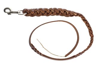Laisse fouet en cuir tresse naturel