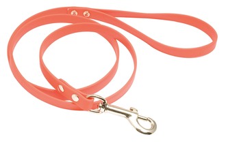Laisse 1,20 m Biothane orange fluo pour chien - ...