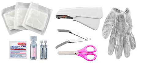 Agrafeuse de premiers secours pour chien