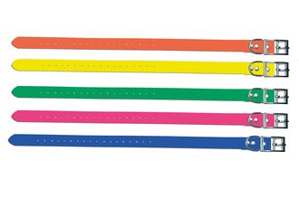 Collier fluos en biothane