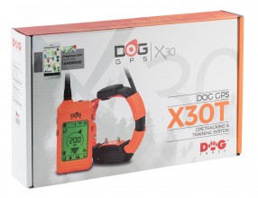 Photo CH963103-19 Collier GPS et de dressage pour chiens DogTrace X30T  orange fluo