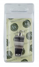 Photo COR161 Elless nickel plated brass whistle with caster