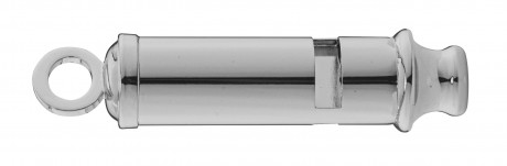 Photo COR163-01 Nickel plated brass whistle - Elless