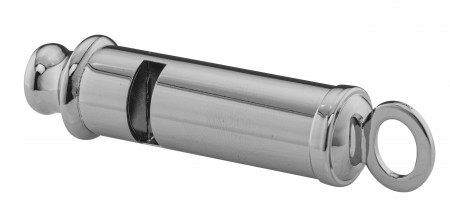 Photo COR163-02 Nickel plated brass whistle - Elless