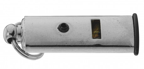 Photo COR164-01 Elless flat nickel plated brass whistle