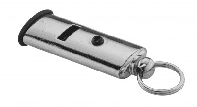 Photo COR164-03 Elless flat nickel plated brass whistle