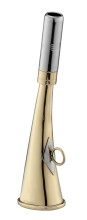 Compiègne flat horn 16 cm polished brass