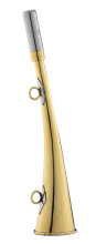 Photo COR2225-03.jpg Flat Horn Compiègne 25 cm polished brass