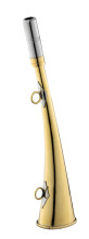 Flat Horn Compiègne 25 cm polished brass