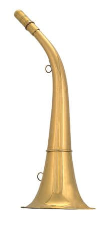 Round horn Compiègne 24 cm polished brass