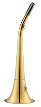 Corne ronde Compiègne 45 cm laiton poli