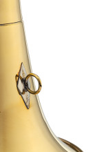 Photo COR2345-05.jpg Round horn Compiègne 45 cm polished brass