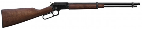 Photo CR3878-02 Chiappa LA322 standard lever action rifle in Matte Black finish with threaded barrel