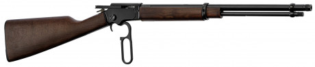 Photo CR3878-04 Chiappa LA322 standard lever action rifle in Matte Black finish with threaded barrel