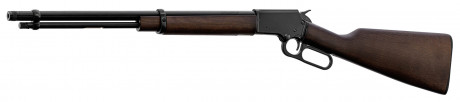 Photo CR3878-05 Chiappa LA322 standard lever action rifle in Matte Black finish with threaded barrel
