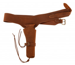 Photo CU0101-02 Cowboys leather belt with holster