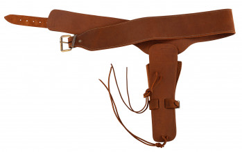 Photo CU0101-03 Cowboys leather belt with holster
