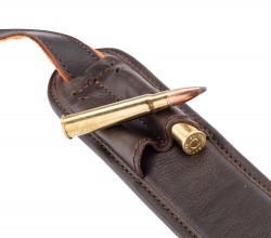 Photo CU0320-4 Leather rifle sling with cartridge belt