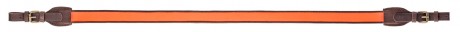 Bretelle carabine en cuir orange anti-dérapante - ...