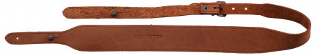 Photo CU1315-03.jpg Leather rifle shoulder strap, buttons - Country Saddlery