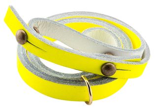 Sautoir pour corne jaune fluo - Elless