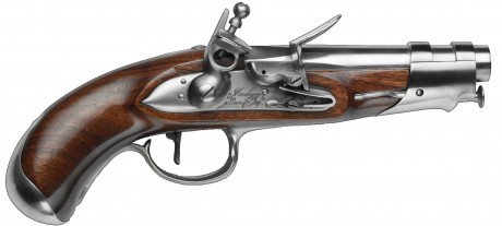 Pistolet An IX Gendarmerie à silex cal. 15,2 mm