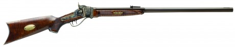 Photo DPS767-3 Carabine Pedersoli Sharps 1874 Old West Mapler 45-70