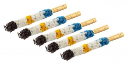 Wool swabs, 5.5 mm to 12 mm caliber