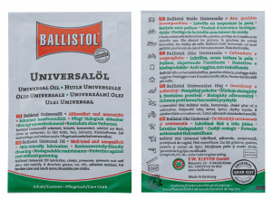 Photo EN6100-02 Boîte de 10 lingettes huile universelle - Ballistol